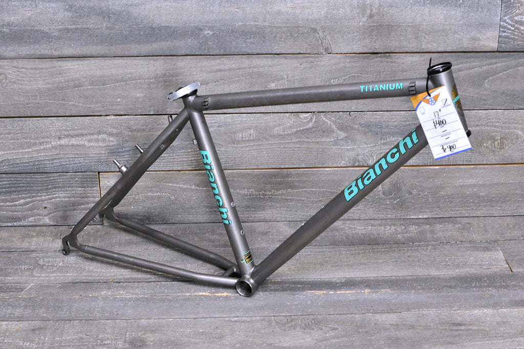 17" Bianchi Titanium MTB frame